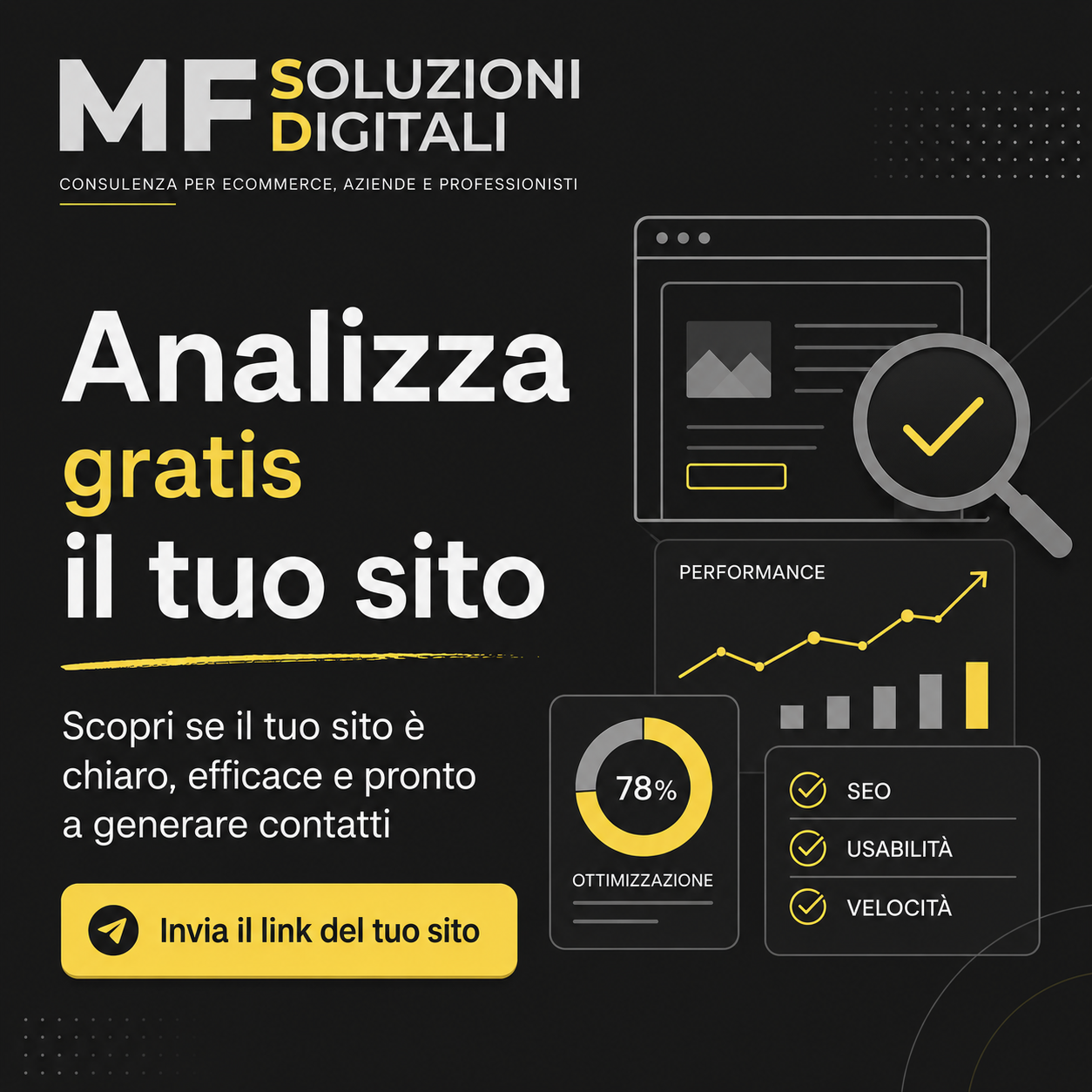 Analisi gratuita sito web MF Soluzioni Digitali web agency Napoli